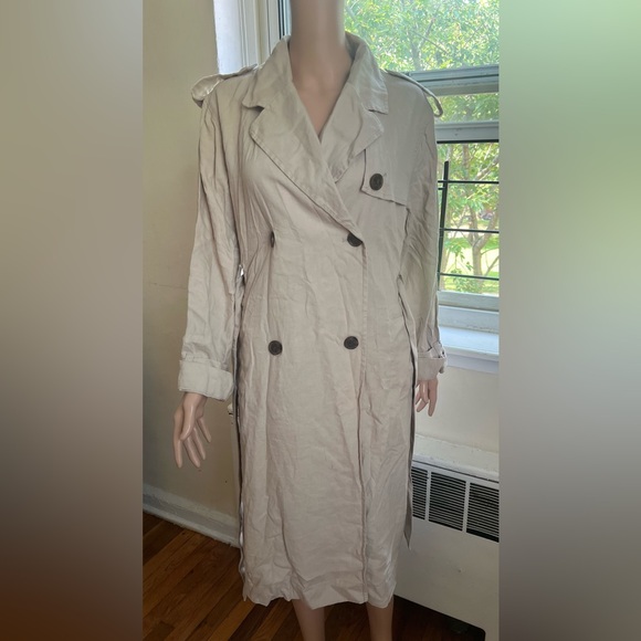 a new day Women's Beige Trench Coat - Picture 8 of 11